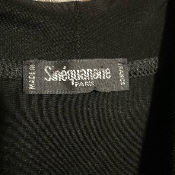 Sinequonone made in France Shawl Collar Drop Waist Dress S/M EUC - Picture 6 of 10